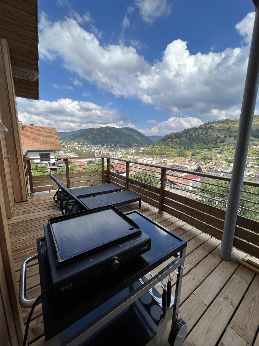 Appartement 2 personnes - Le nid de Planois - Cosy, Sauna & Vue montagnes - La Bresse Hautes Vosges - © Arnaud Mogras Appartement 2 personnes - Le nid de Planois - Cosy, Sauna & Vue montagnes - La Bresse Hautes Vosges