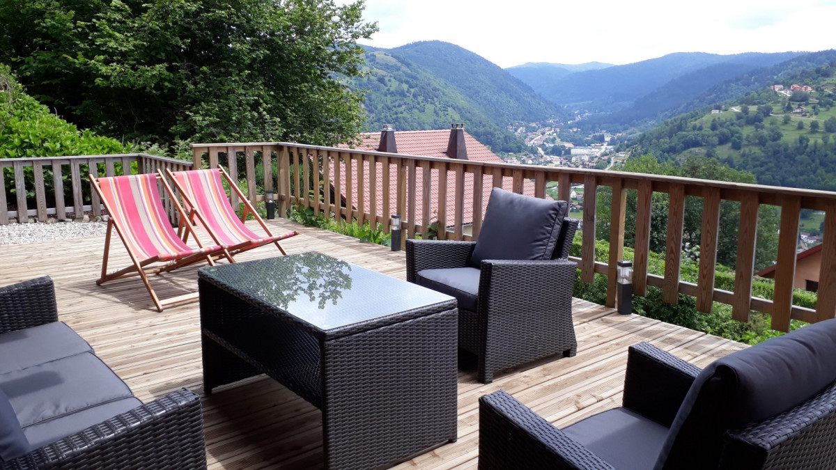 Chalet 6 personnes - Le Balcon de la Louvière - Vue panoramique La Bresse Hautes Vosges Chalet 6 personnes - Le Balcon de la Louvière - Vue panoramique La Bresse Hautes Vosges